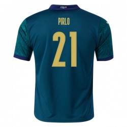Camisola Itália Andrea Pirlo 21 Equipamento Terceiro Euro 2020 Manga Curta